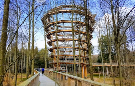 Pasarela por el parque natural Steigerwald