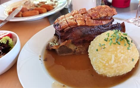 Probaremos las especialidades de la cocina alemana tradicional en nuestra ruta de la cerveza