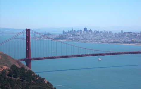El puente Golden Gate, ícono del oeste americano