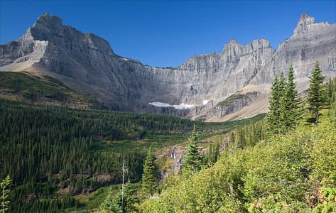 El 'circo' de Iceberg Lake, en Glacier National Park