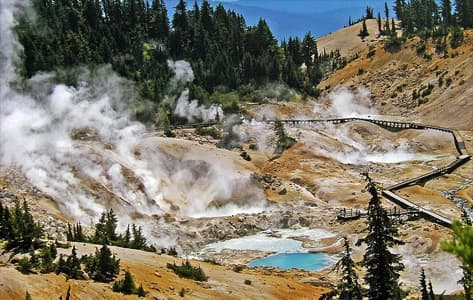 Caminaremos a Bumpass Hell en Lassen Volcanic National Park