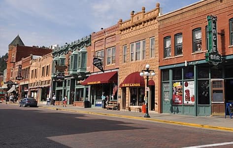 El centro de Deadwood, ciudad del oeste salvaje