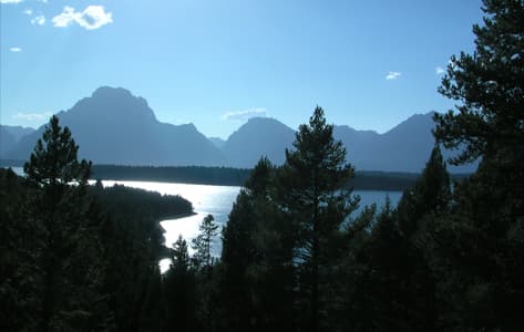 La cordillera del Grand Teton y el lago Jackson