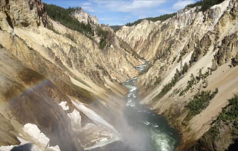 Mammoth Hot Springs en el Parque Nacional de Yellowstone